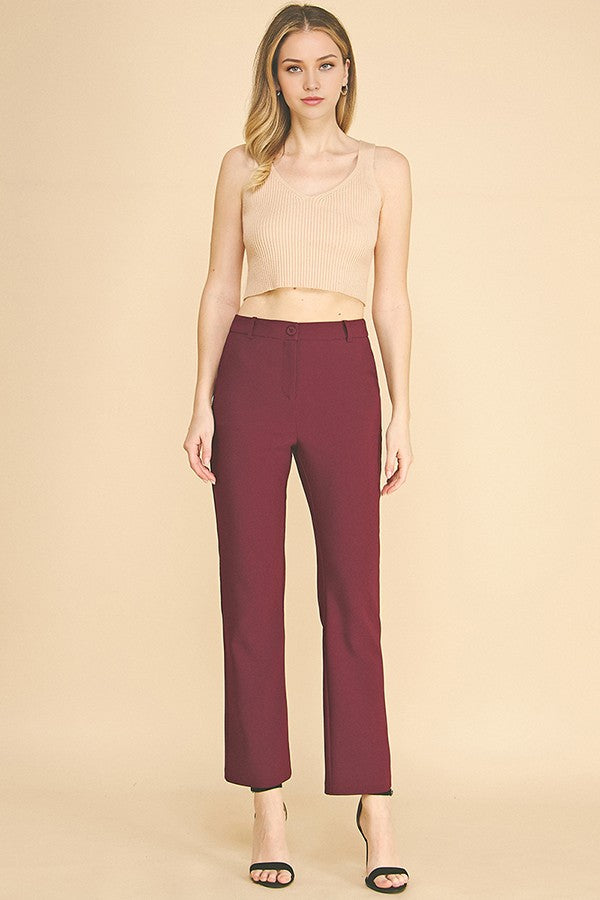 Twill Classic Flared Trousers