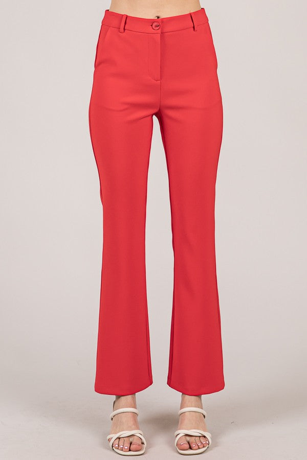 Twill Classic Flared Trousers