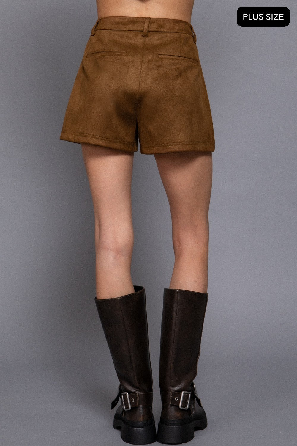 Faux Suede Shorts
