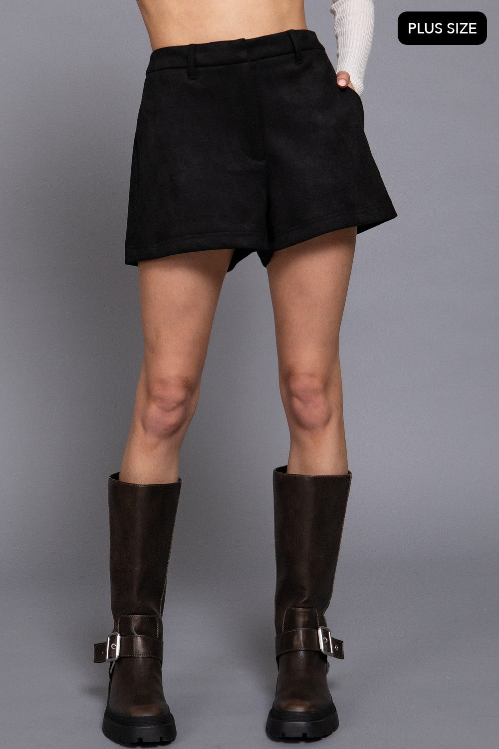 Faux Suede Shorts