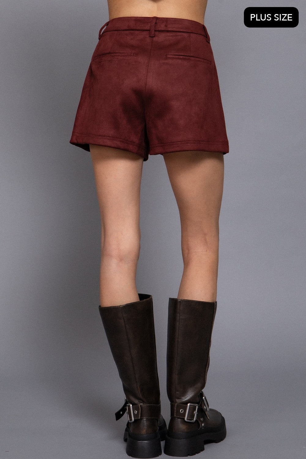 Faux Suede Shorts