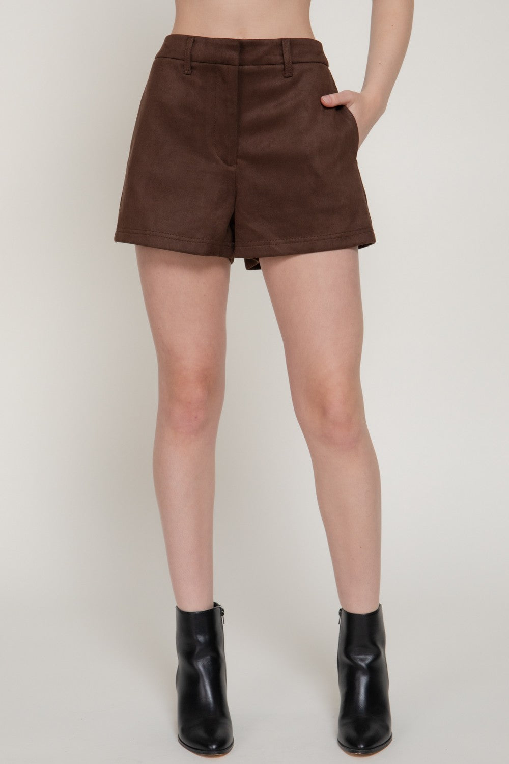 Faux Suede Shorts