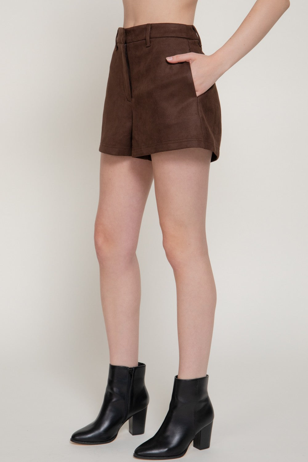 Faux Suede Shorts