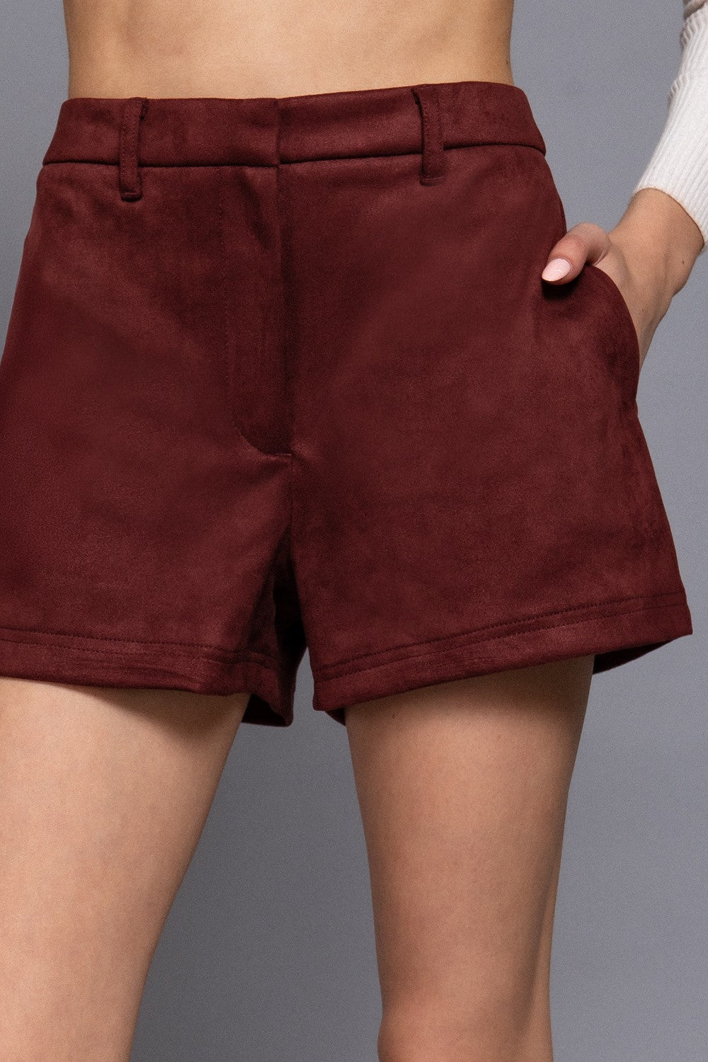 Faux Suede Shorts