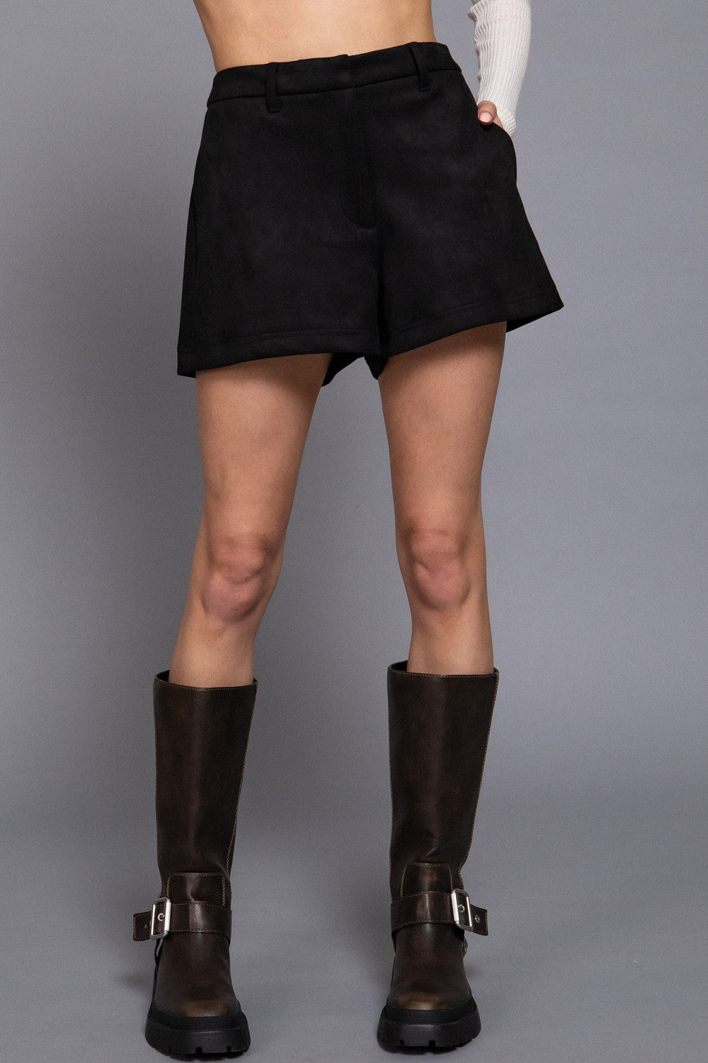 Faux Suede Shorts