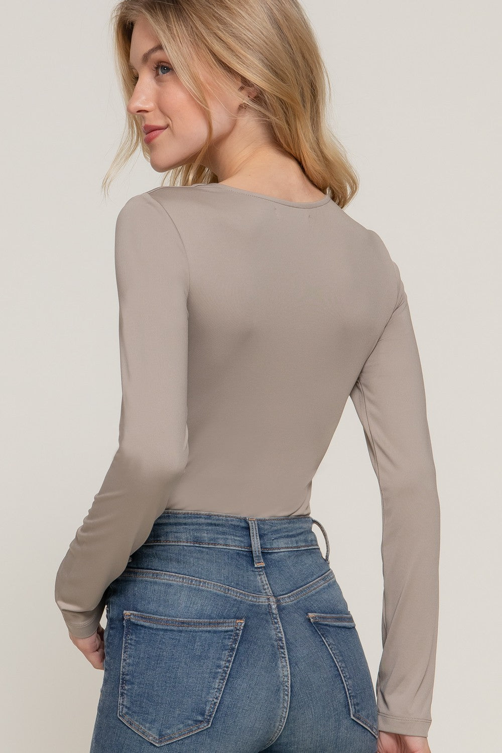 Long Sleeve U-neck Bodysuit
