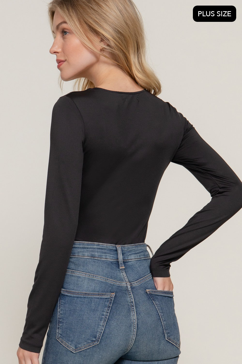 Long Sleeve U-neck Bodysuit
