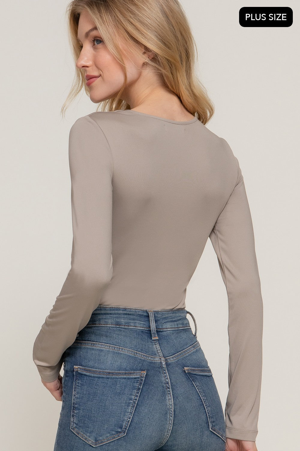 Long Sleeve U-neck Bodysuit