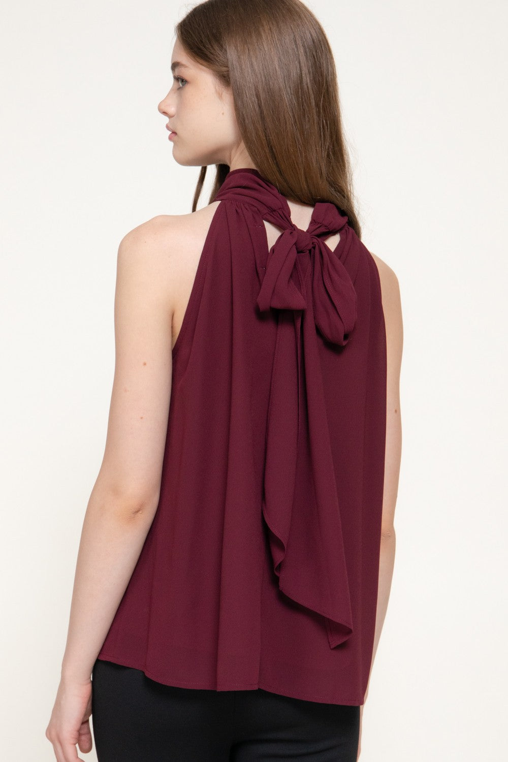 Halter Neck Chiffon Blouse