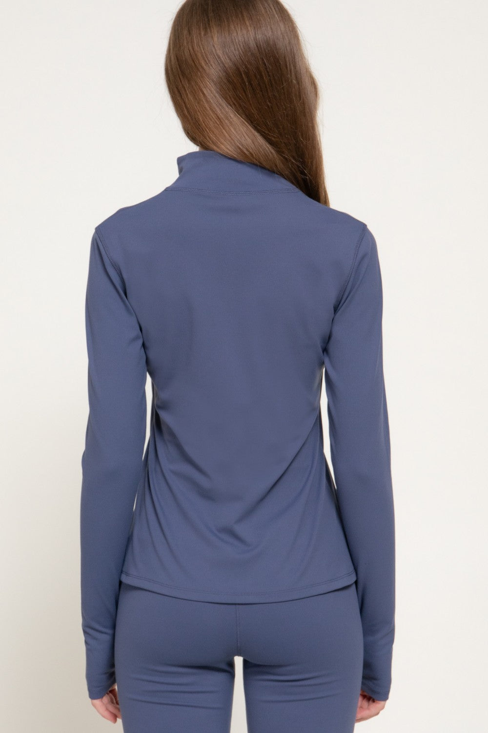 Long Slv Thumb Holes Workout Jacket