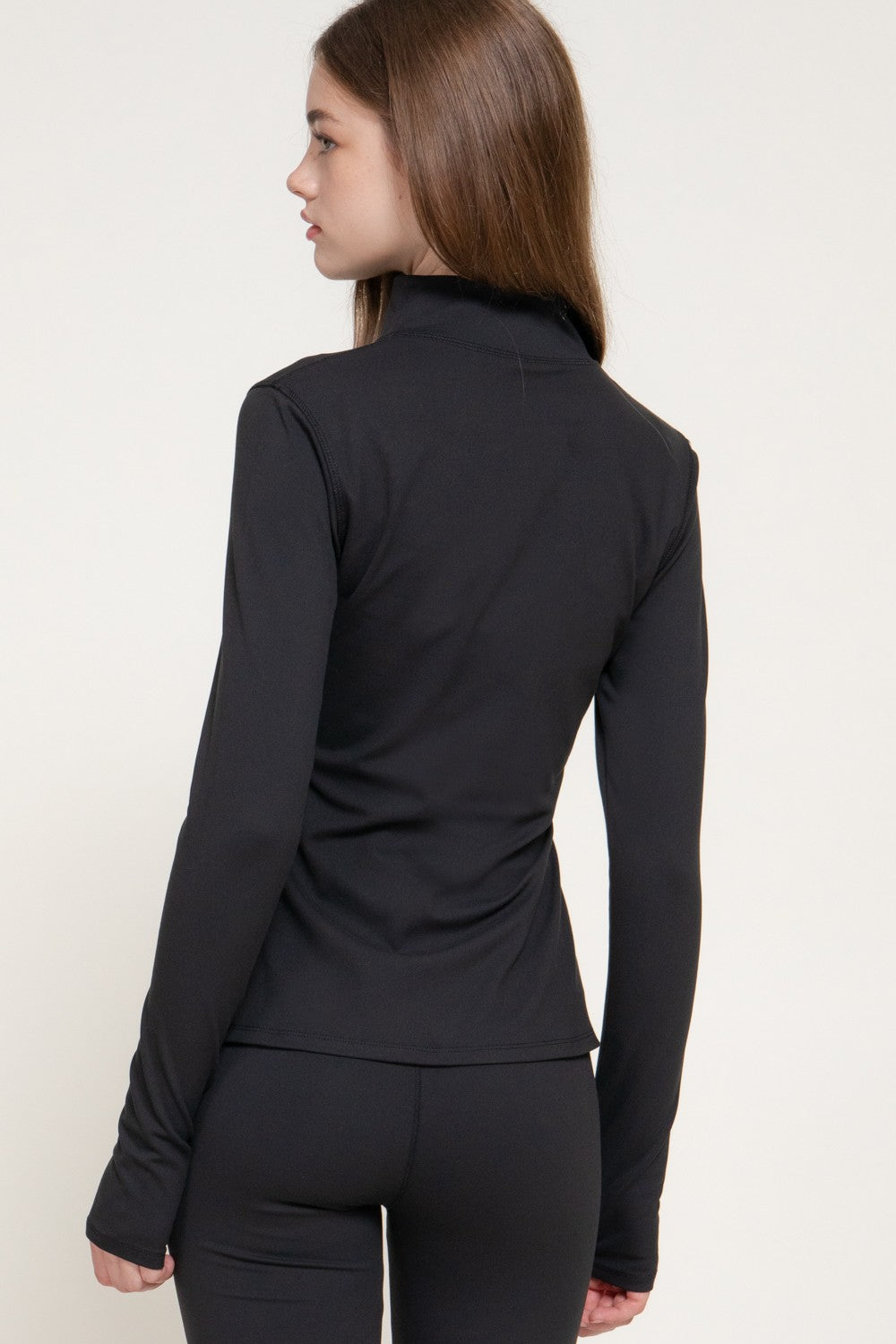 Long Slv Thumb Holes Workout Jacket