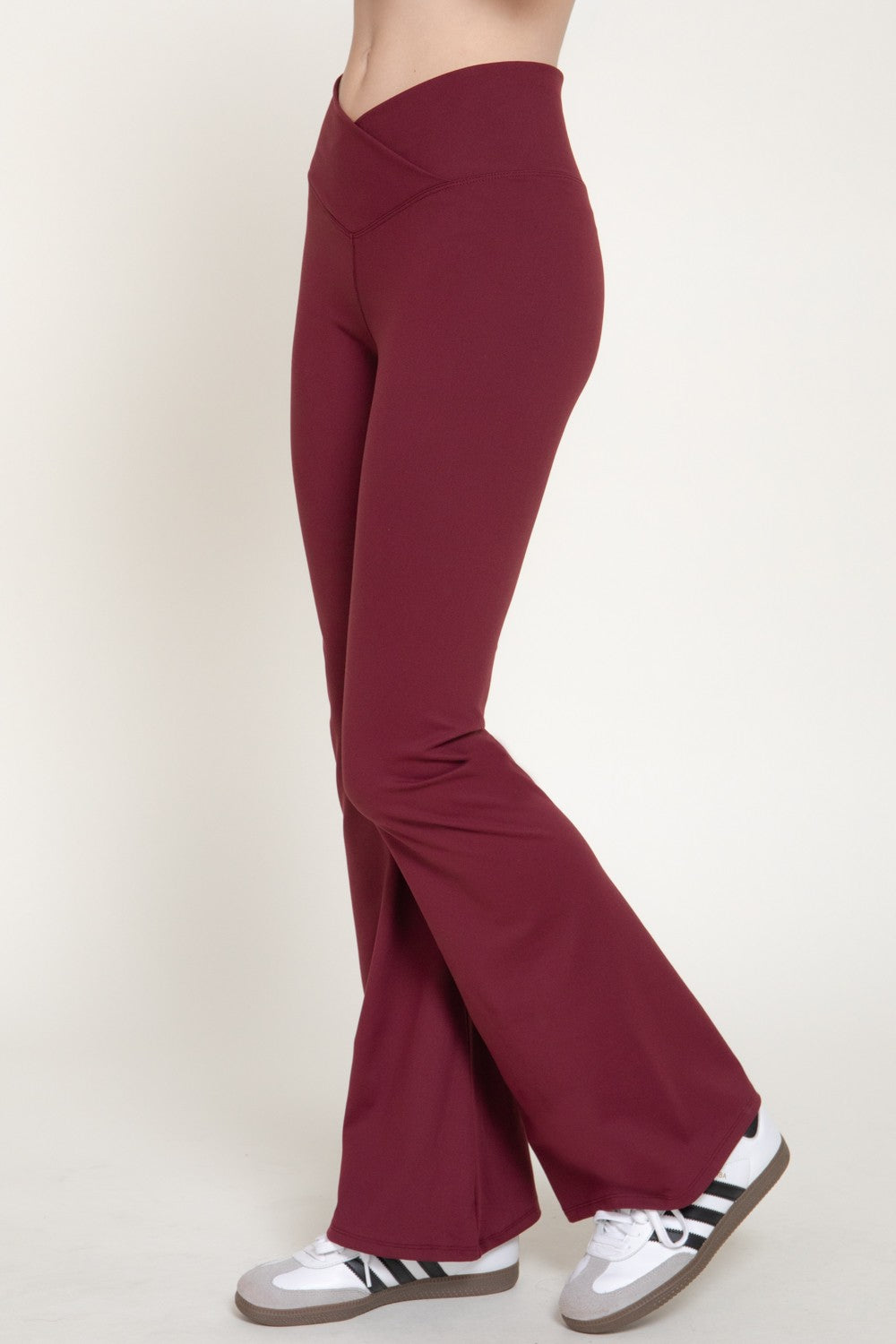 Cross Over Waistband Activewear Yoga Pants