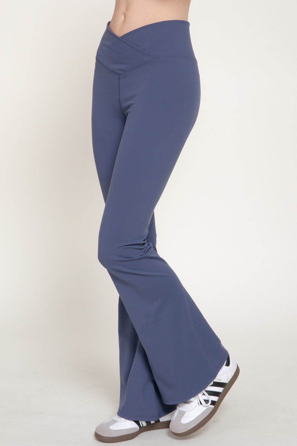 Cross Over Waistband Activewear Yoga Pants