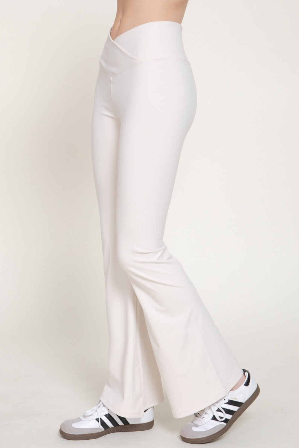 Cross Over Waistband Activewear Yoga Pants