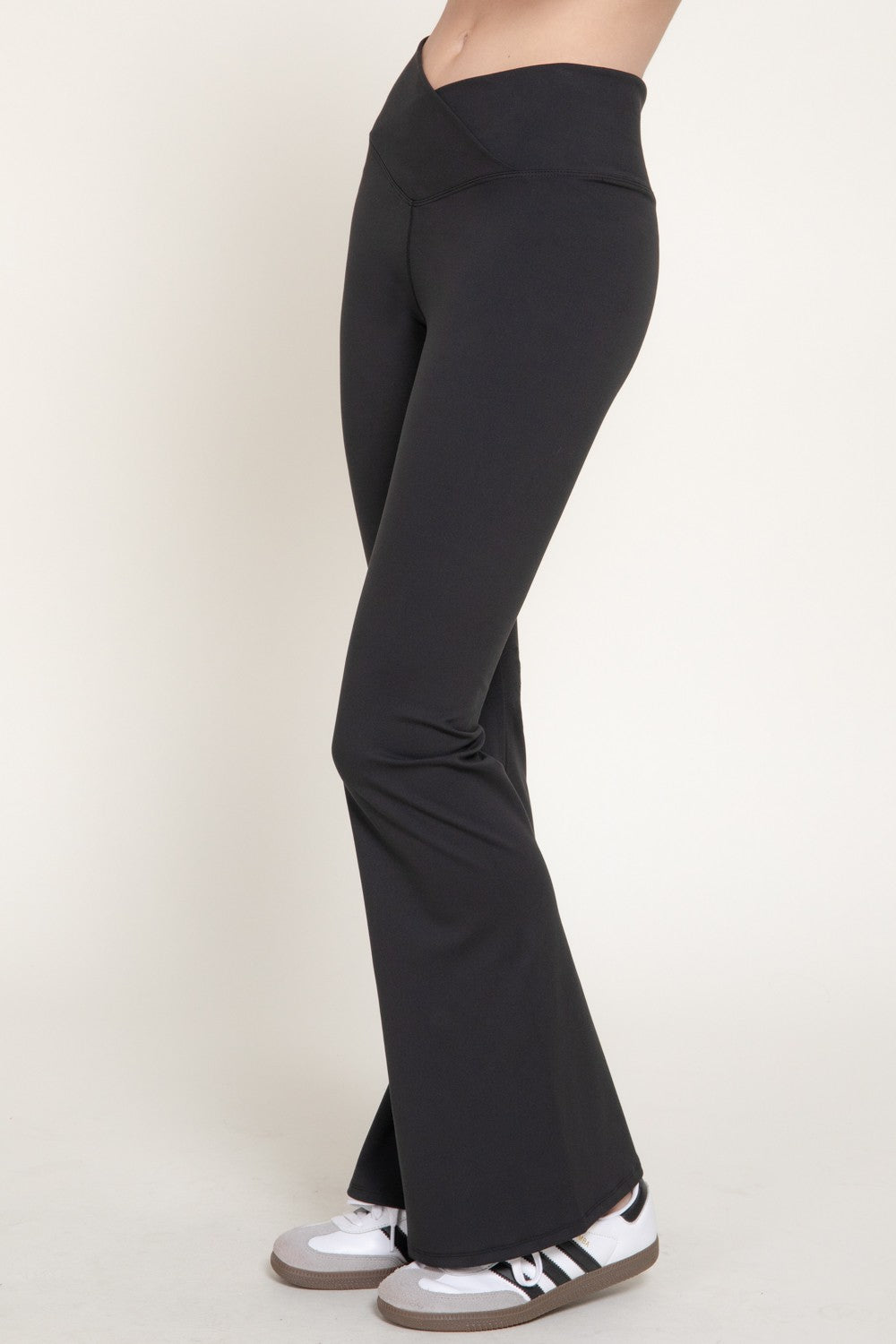 Cross Over Waistband Activewear Yoga Pants