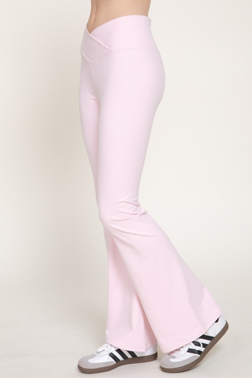 Cross Over Waistband Activewear Yoga Pants