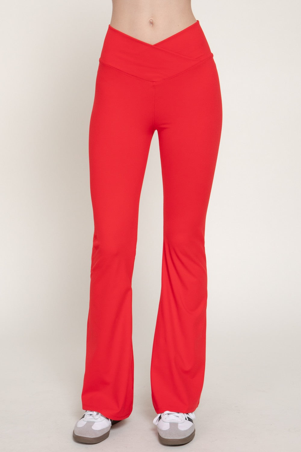 Cross Over Waistband Activewear Yoga Pants