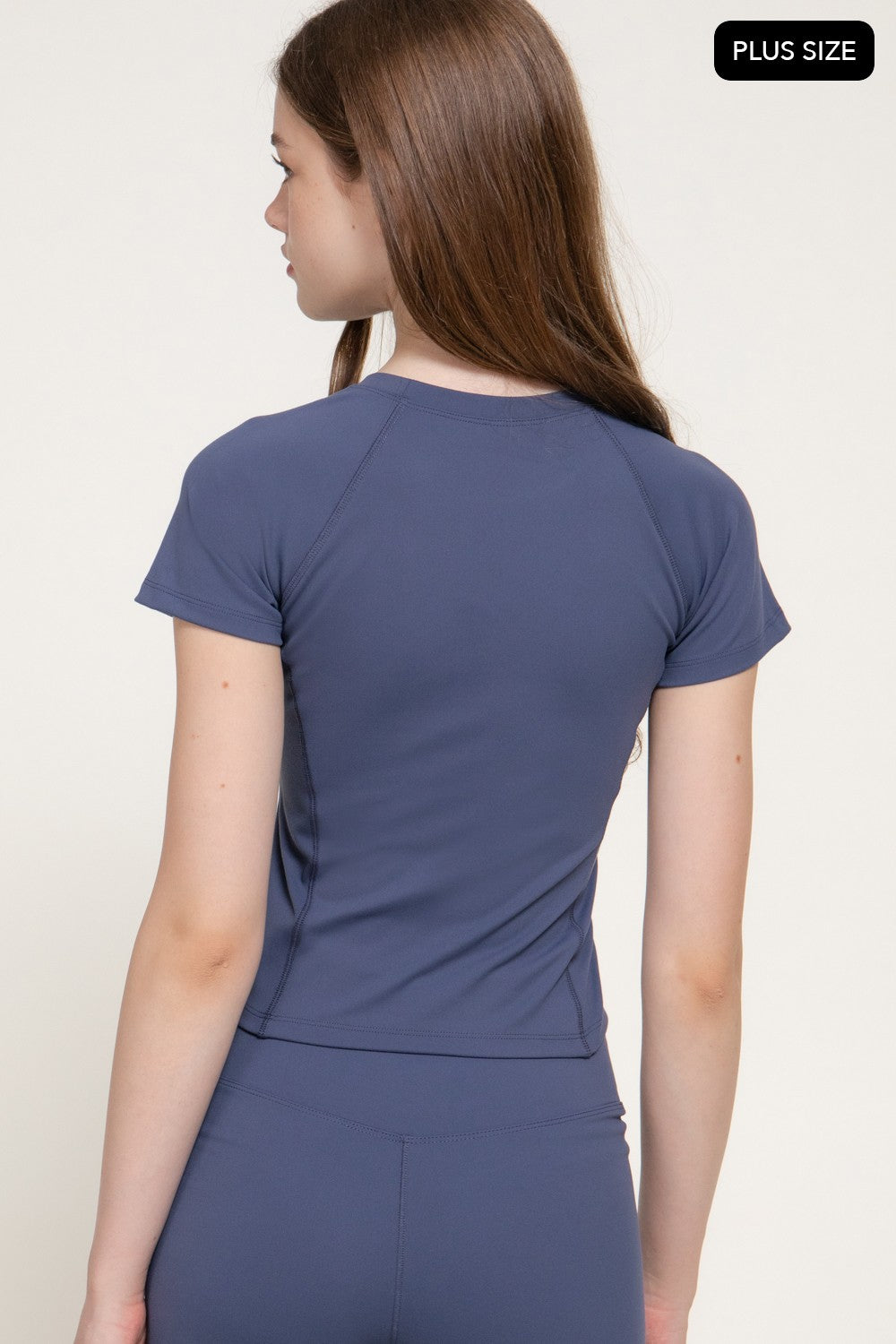 Short Raglan Slv Workout Top