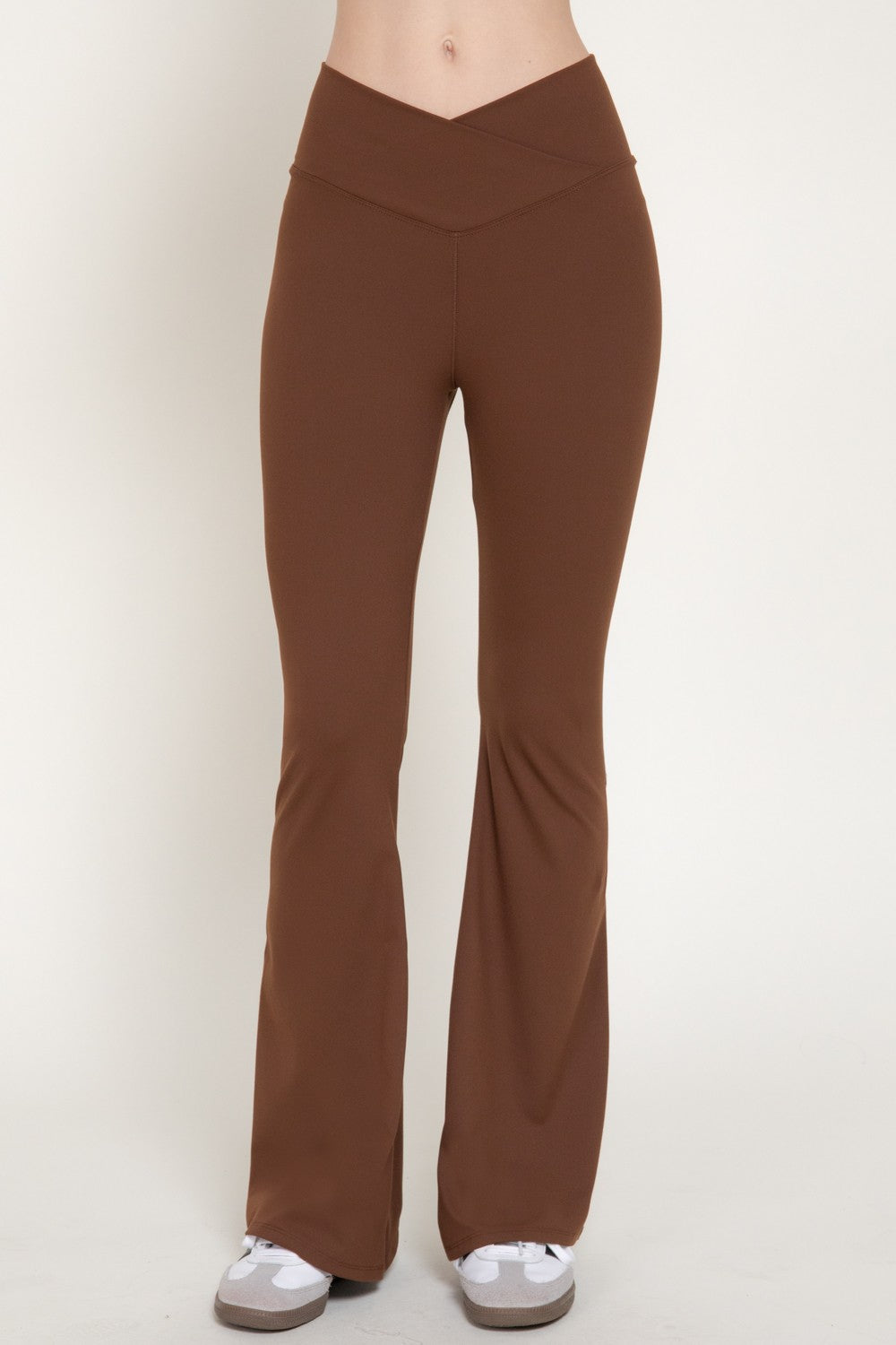 Cross Over Waistband Activewear Yoga Pants