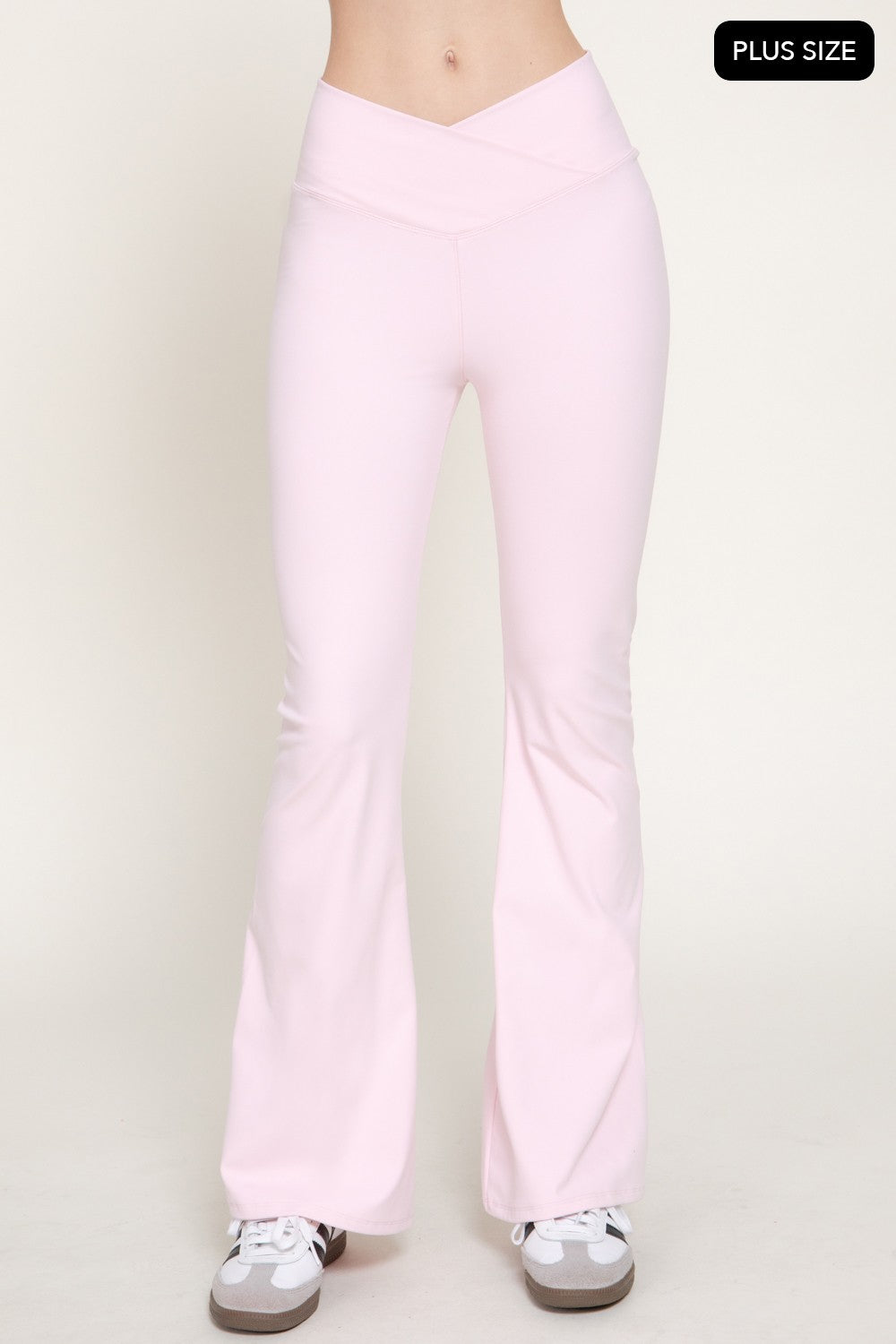 Cross Over Waistband Activewear Yoga Pants