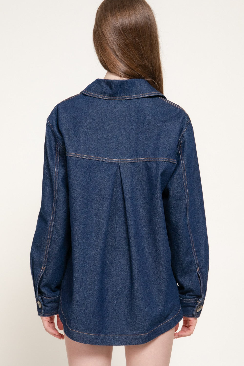 Long Sleeve Denim Shacket