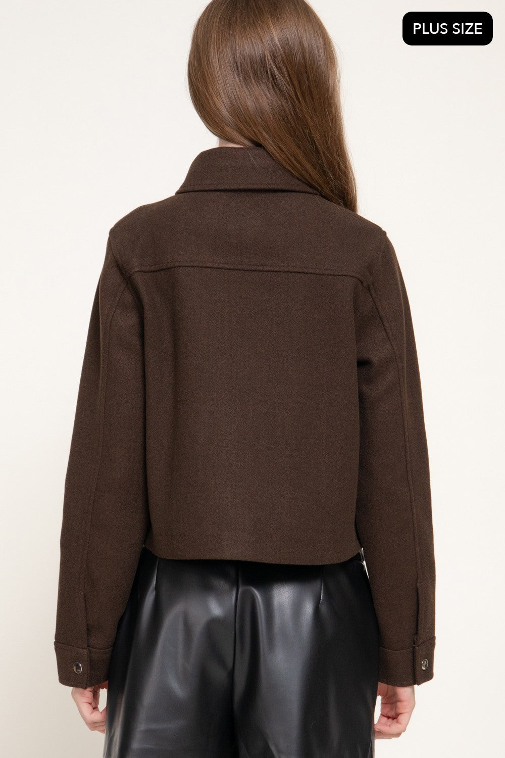 Long Sleeve Closure Soft Felt Jacket