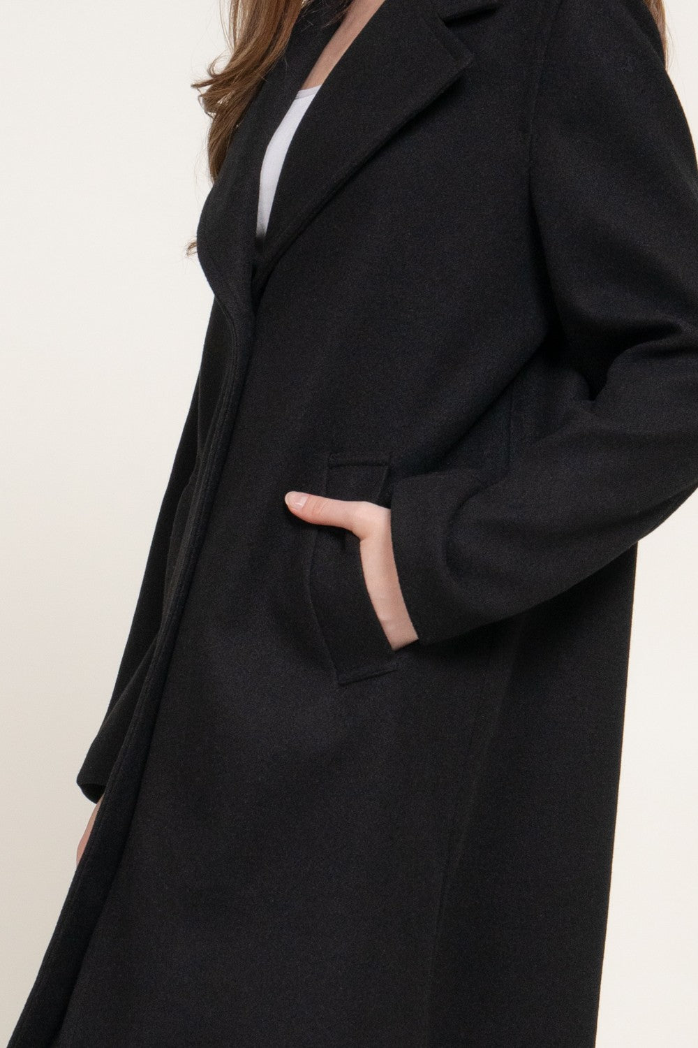 Long Sleeve Soft Long Coat