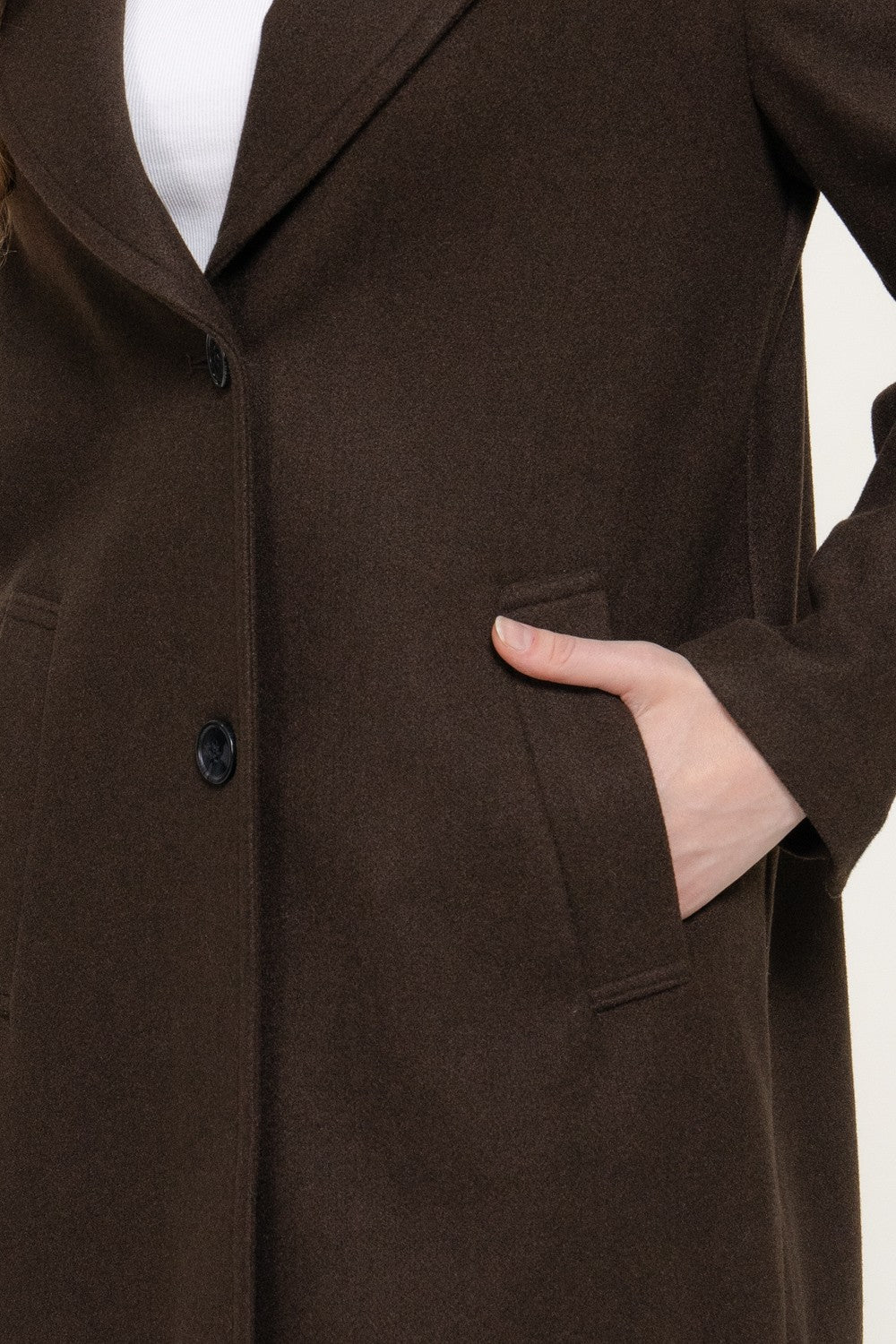 Long Sleeve Soft Long Coat