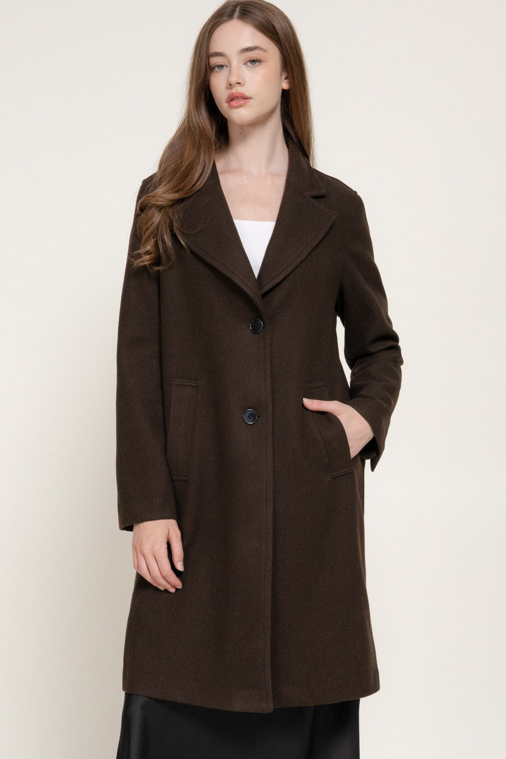 Long Sleeve Soft Long Coat
