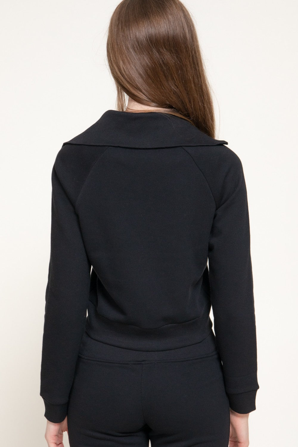 Long Sleeve Lapel Collar Plush Jacket