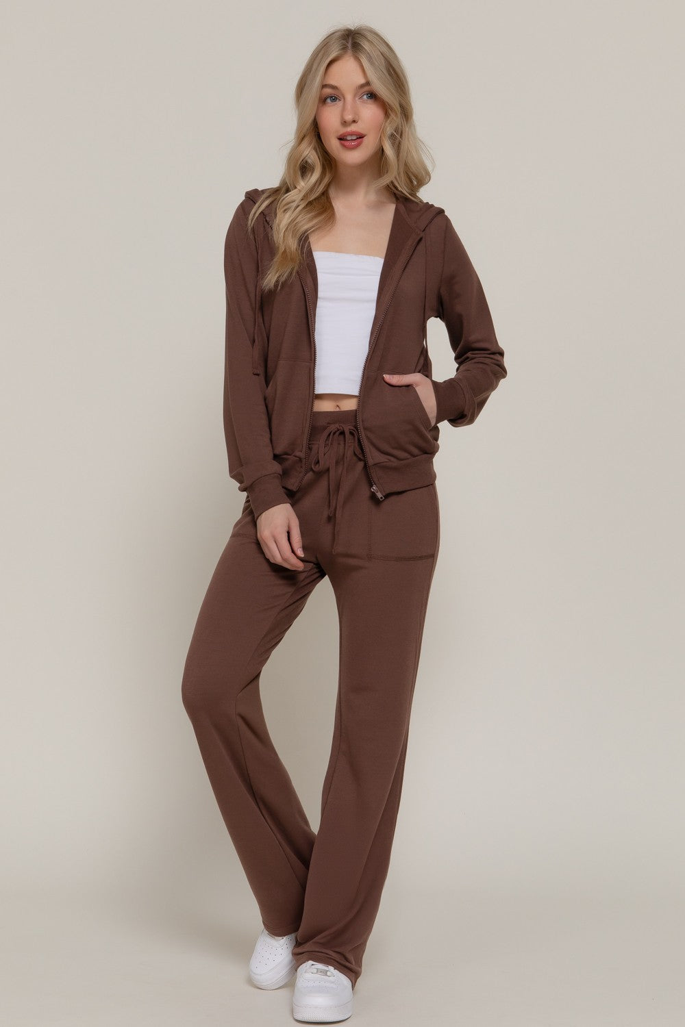 Long Sleeve Hoodie Jacket & Pants Set