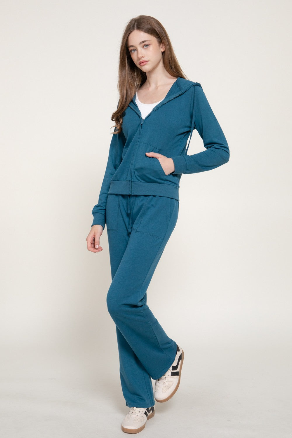 Long Sleeve Hoodie Jacket & Pants Set