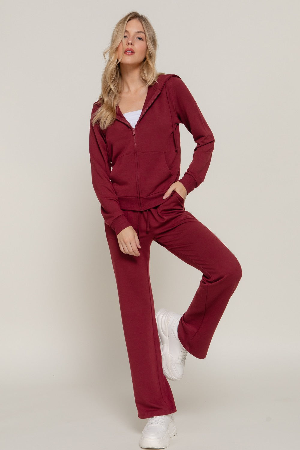 Long Sleeve Hoodie Jacket & Pants Set