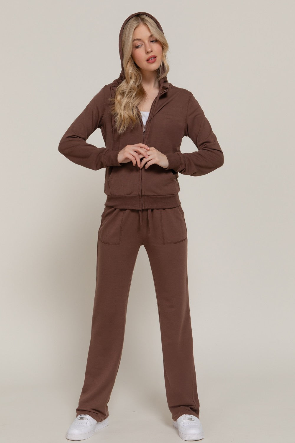 Long Sleeve Hoodie Jacket & Pants Set
