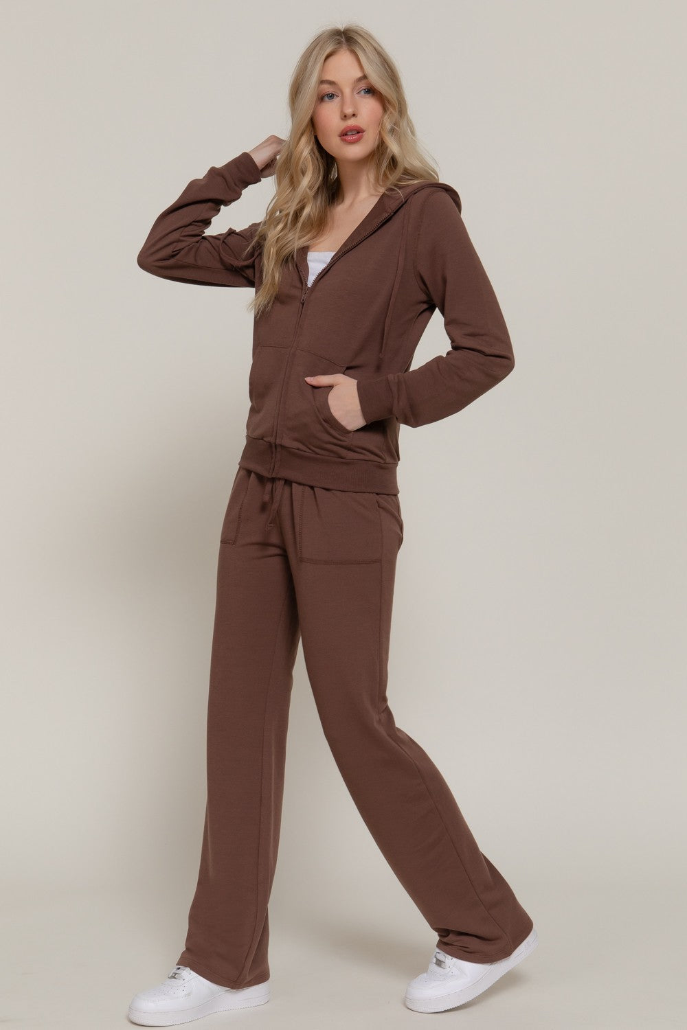 Long Sleeve Hoodie Jacket & Pants Set