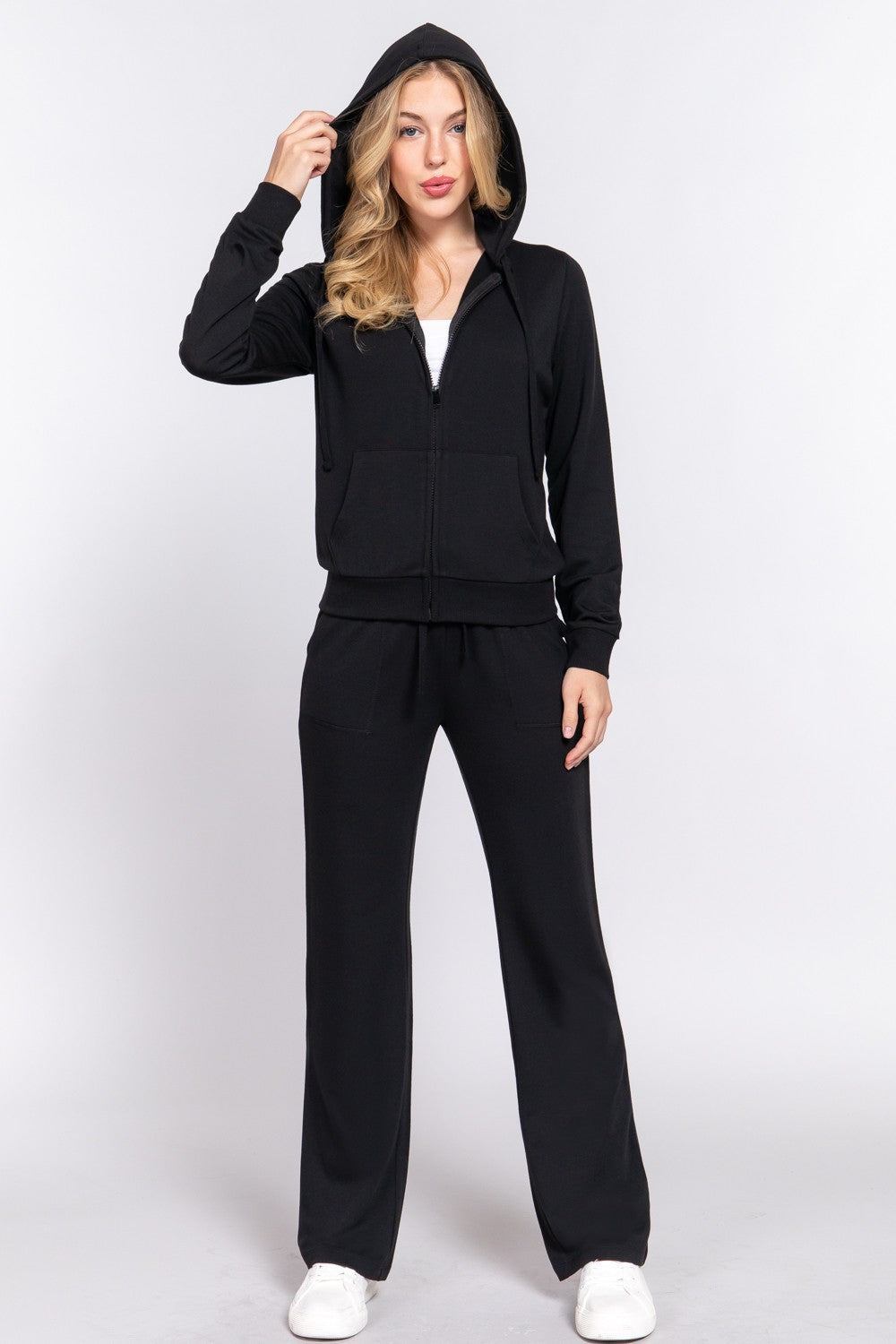 Long Sleeve Hoodie Jacket & Pants Set
