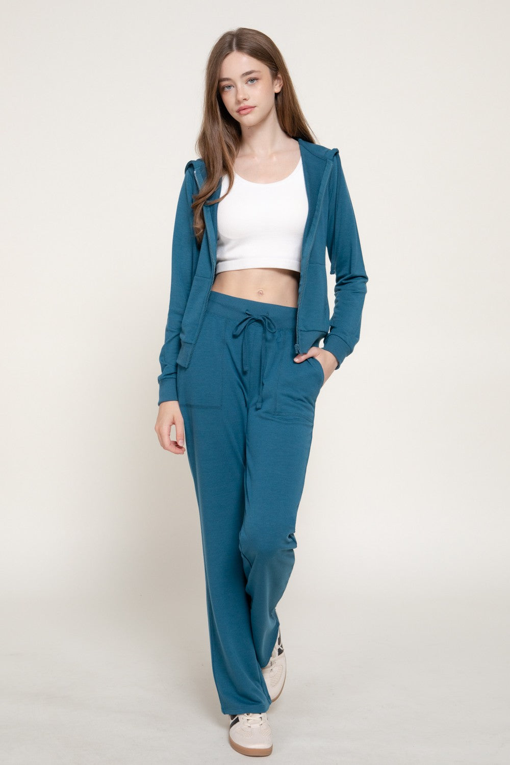 Long Sleeve Hoodie Jacket & Pants Set