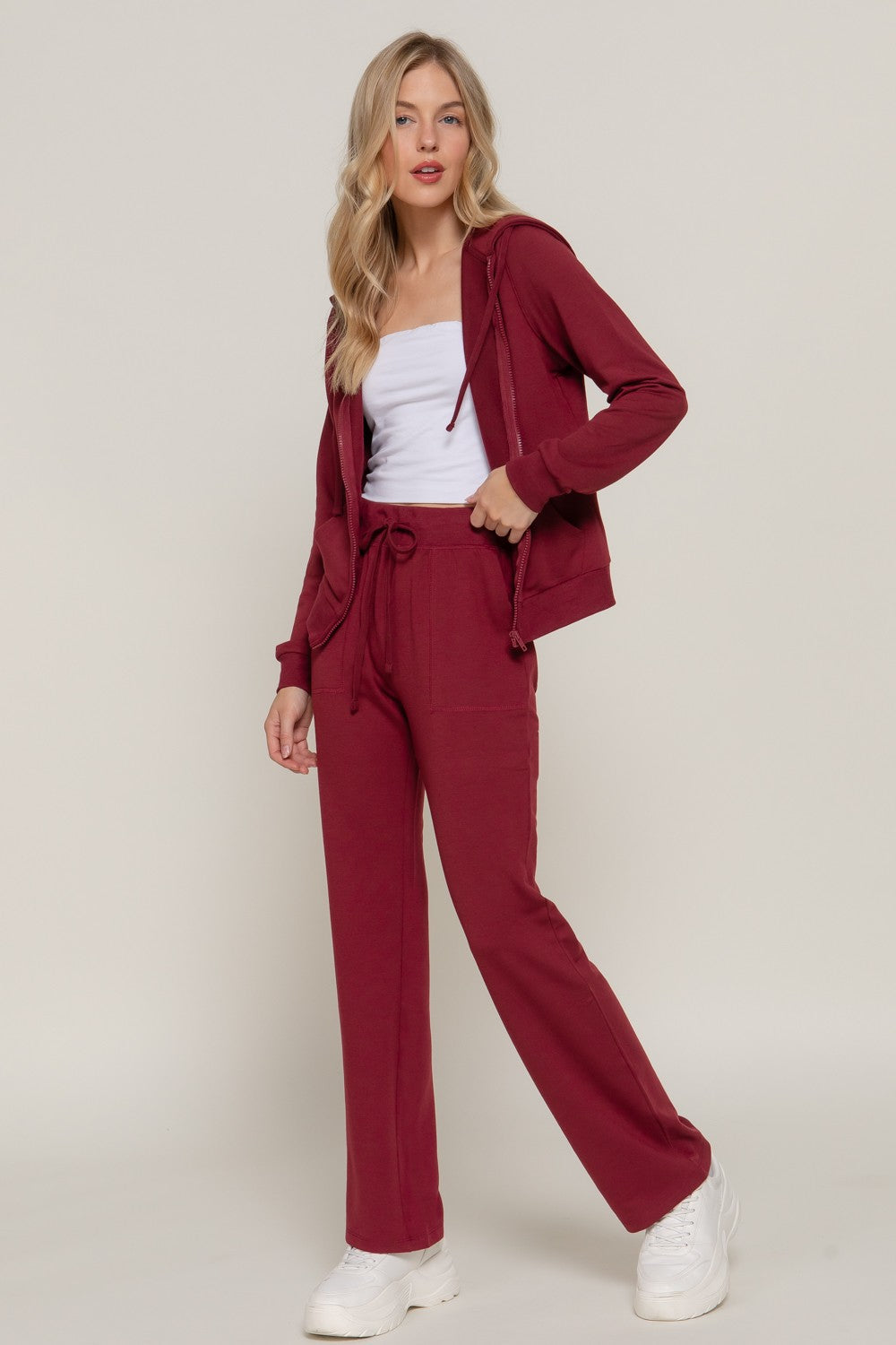 Long Sleeve Hoodie Jacket & Pants Set