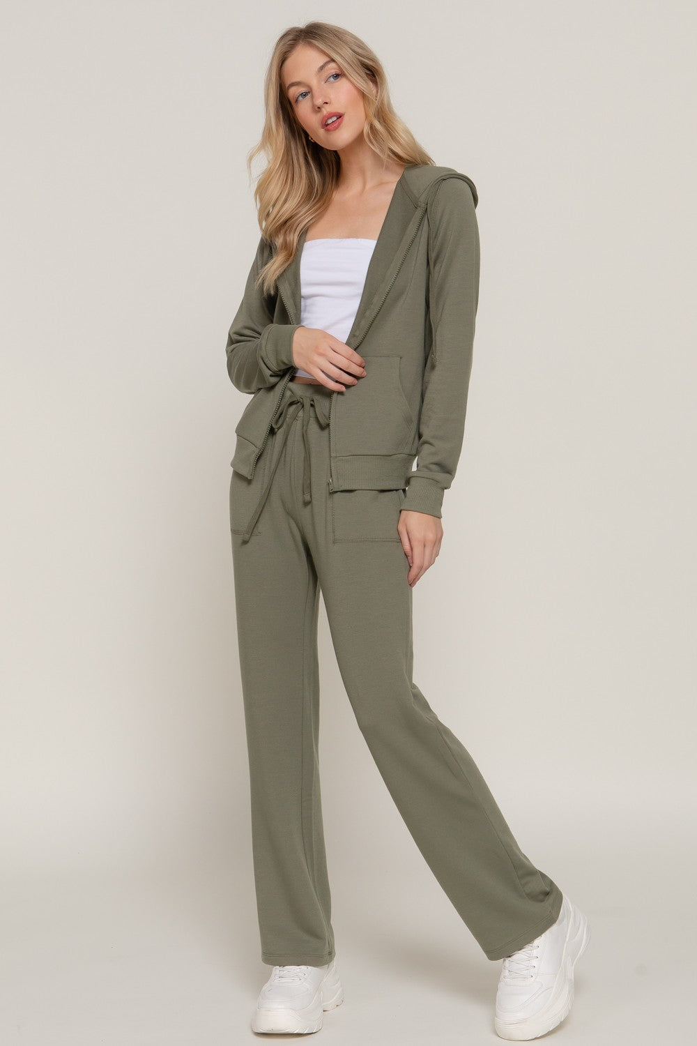 Long Sleeve Hoodie Jacket & Pants Set