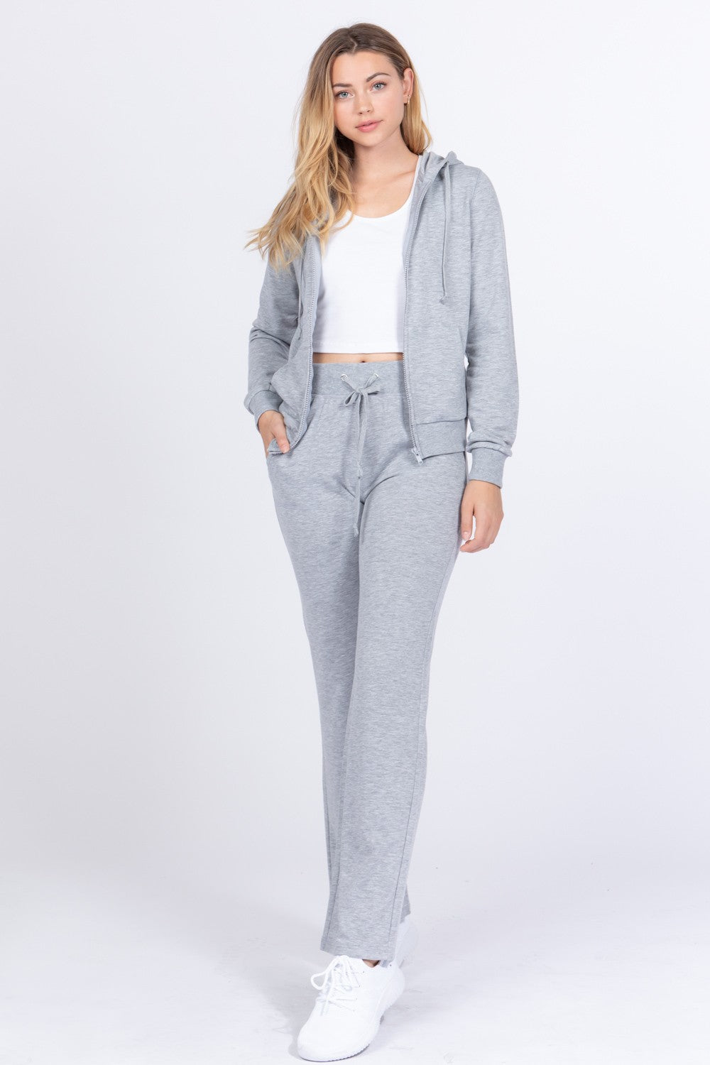 Long Sleeve Hoodie Jacket & Pants Set