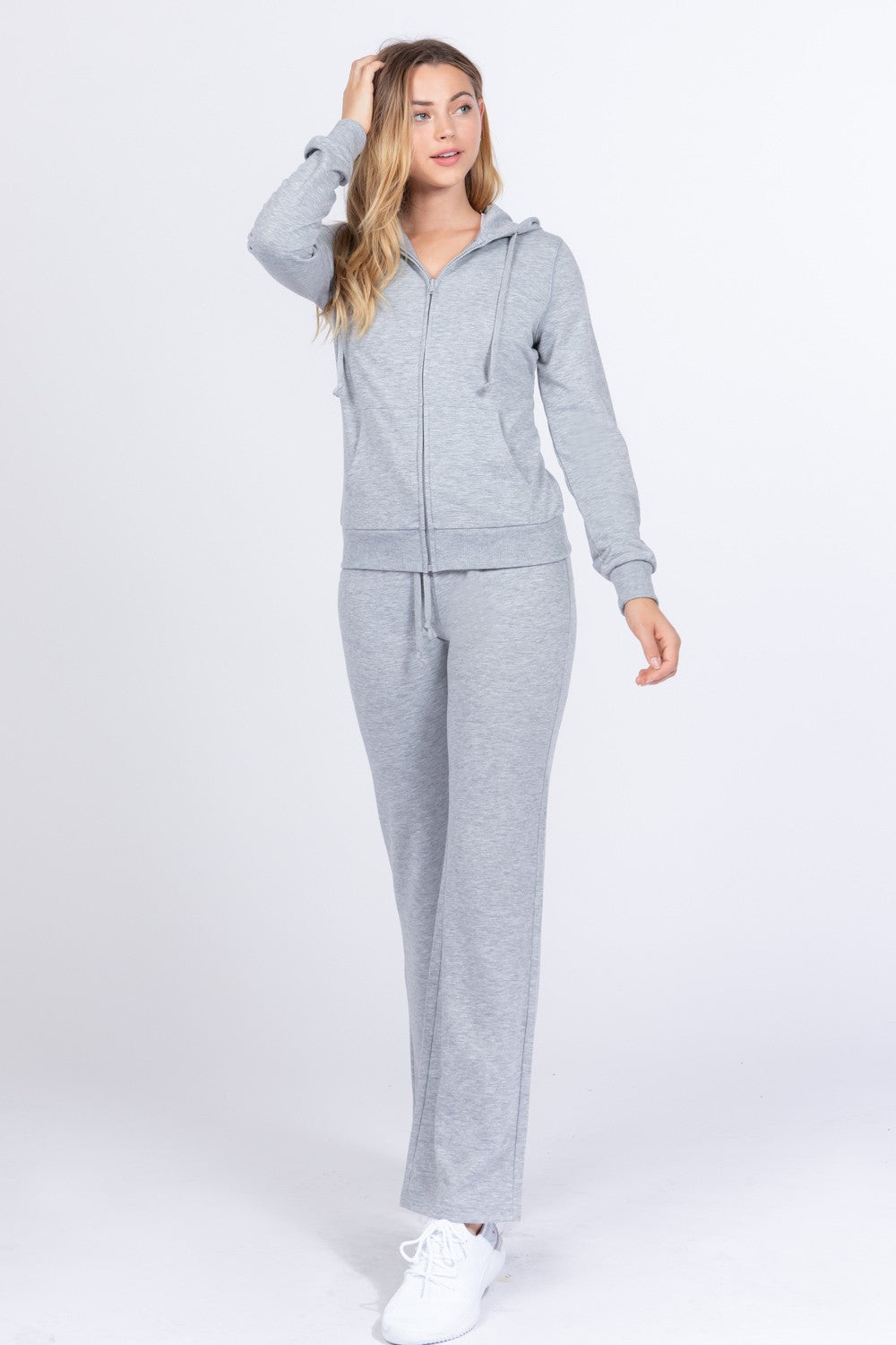 Long Sleeve Hoodie Jacket & Pants Set