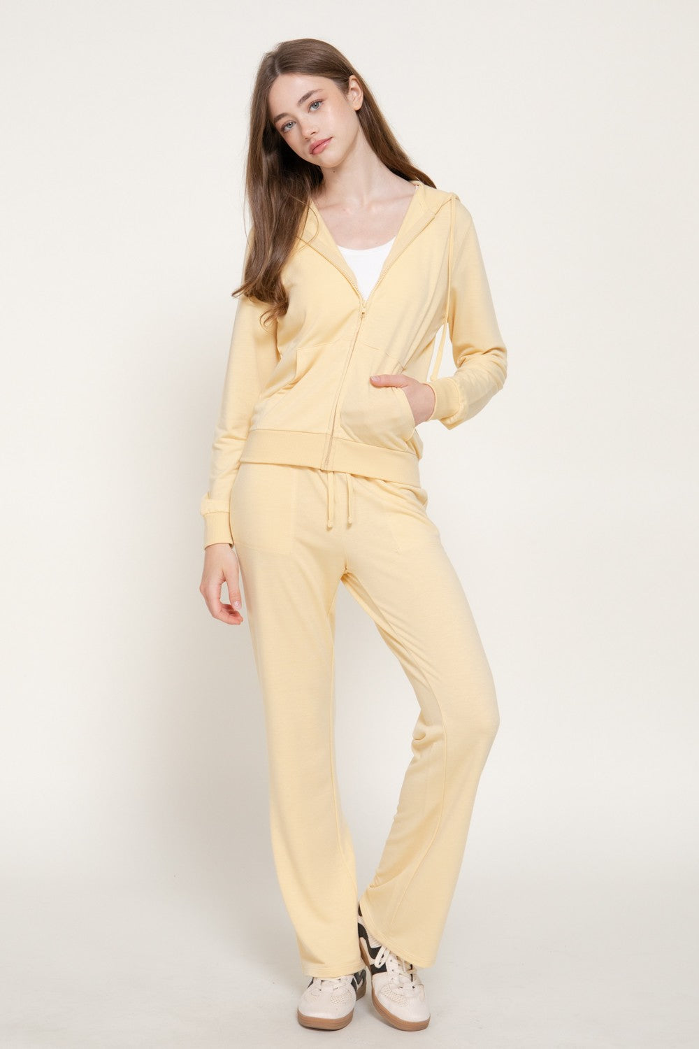Long Sleeve Hoodie Jacket & Pants Set