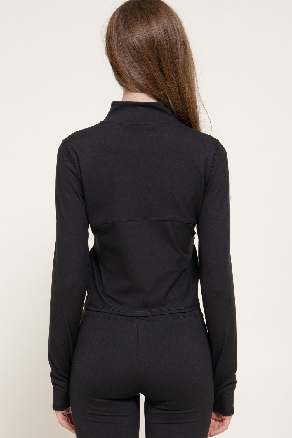 Corset Workout Jacket with Thumb Holes