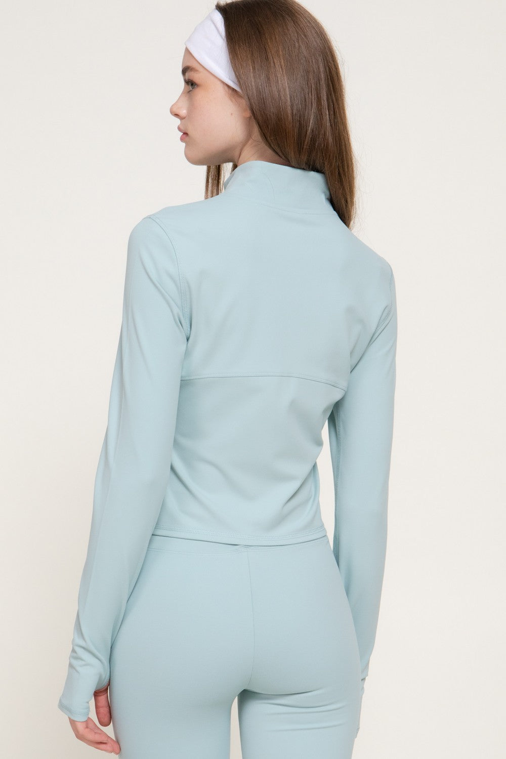 Corset Workout Jacket with Thumb Holes