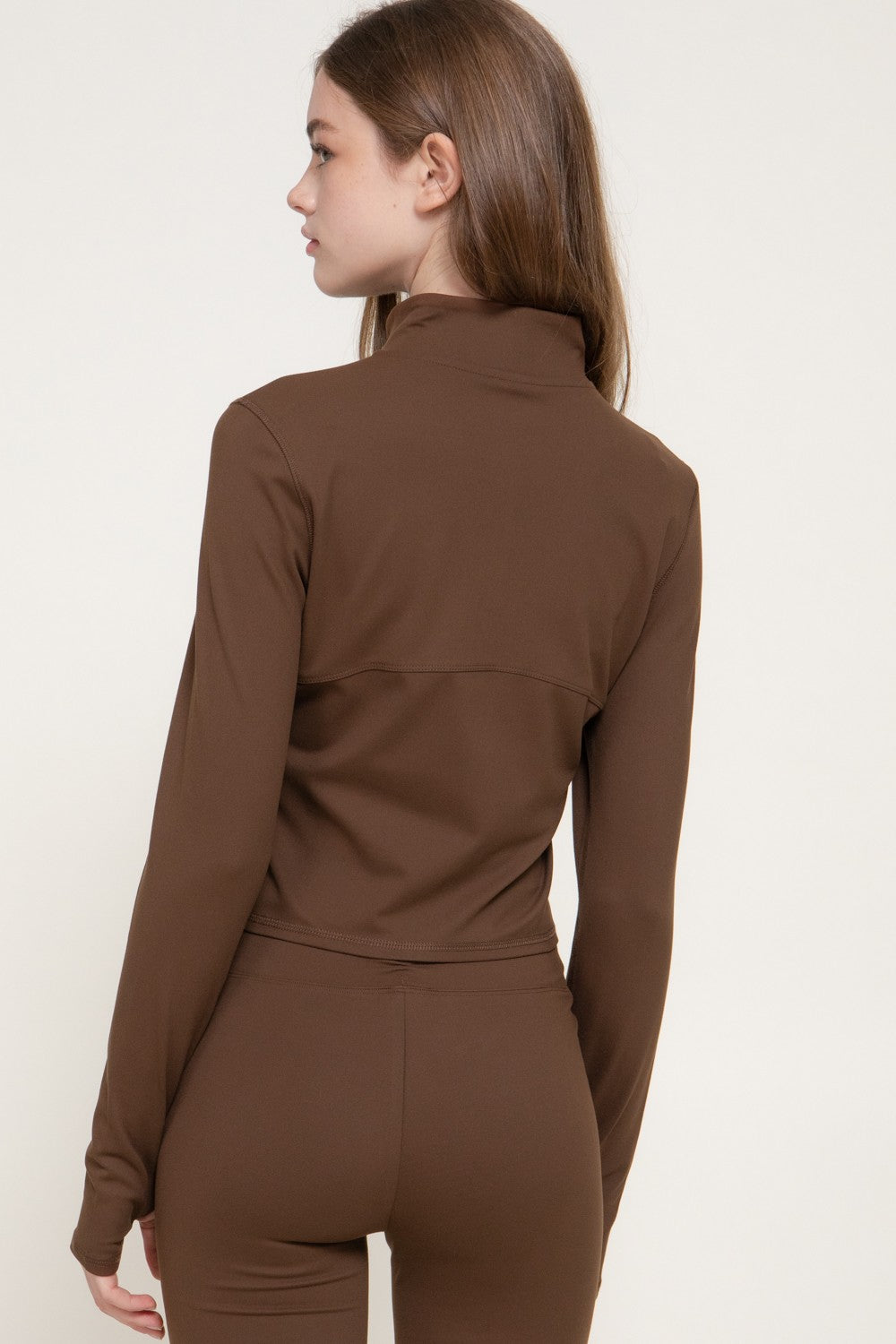 Corset Workout Jacket with Thumb Holes