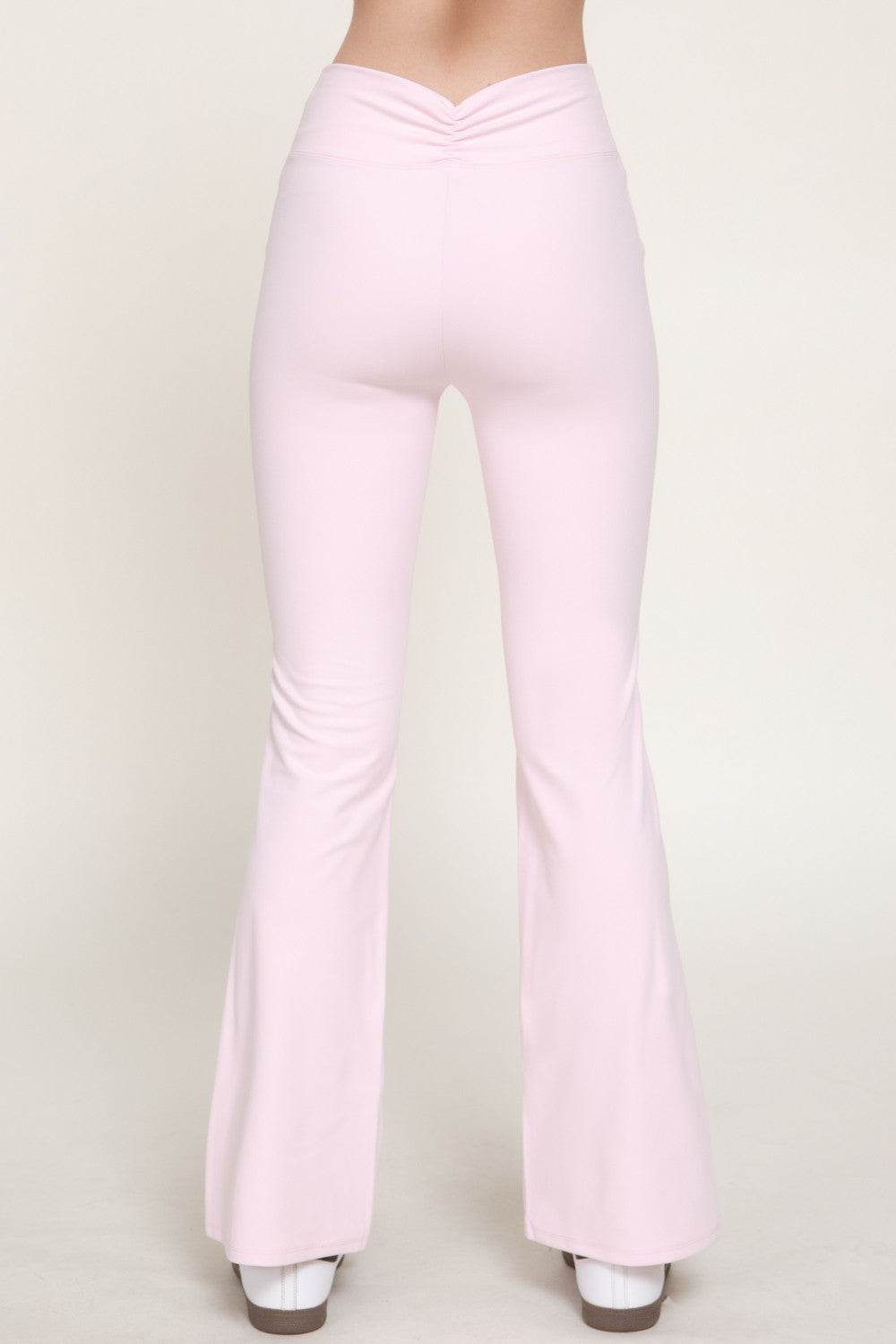 Waist Shirring Band Yoga Pants