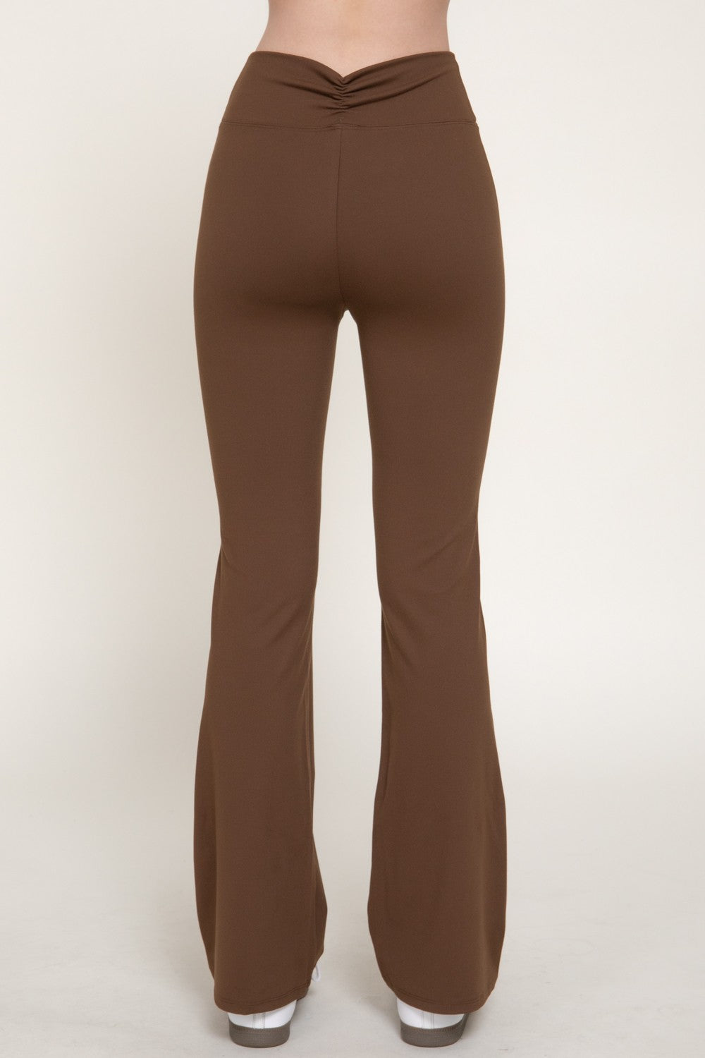 Waist Shirring Band Yoga Pants