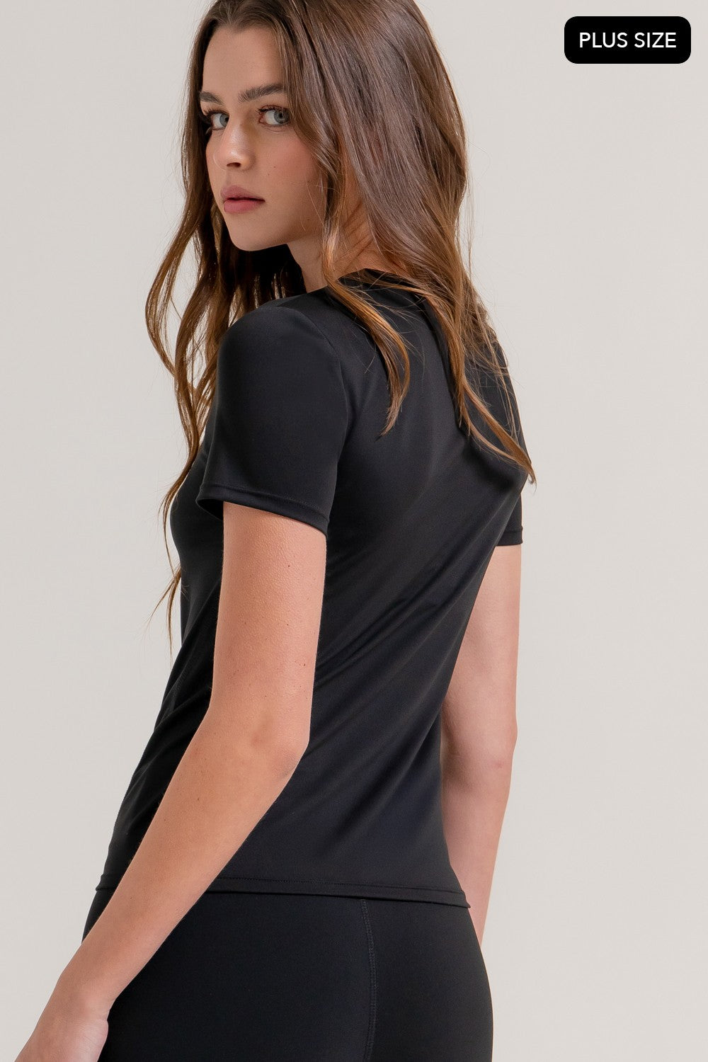 Short Sleeve Side Seam Workout Top