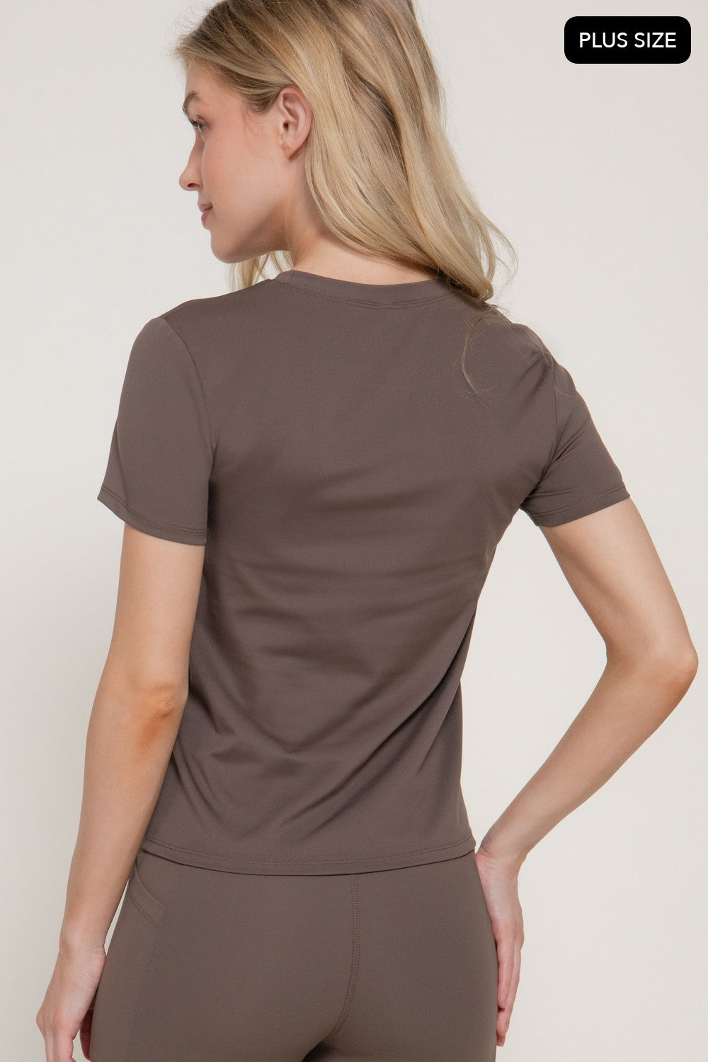Short Sleeve Side Seam Workout Top