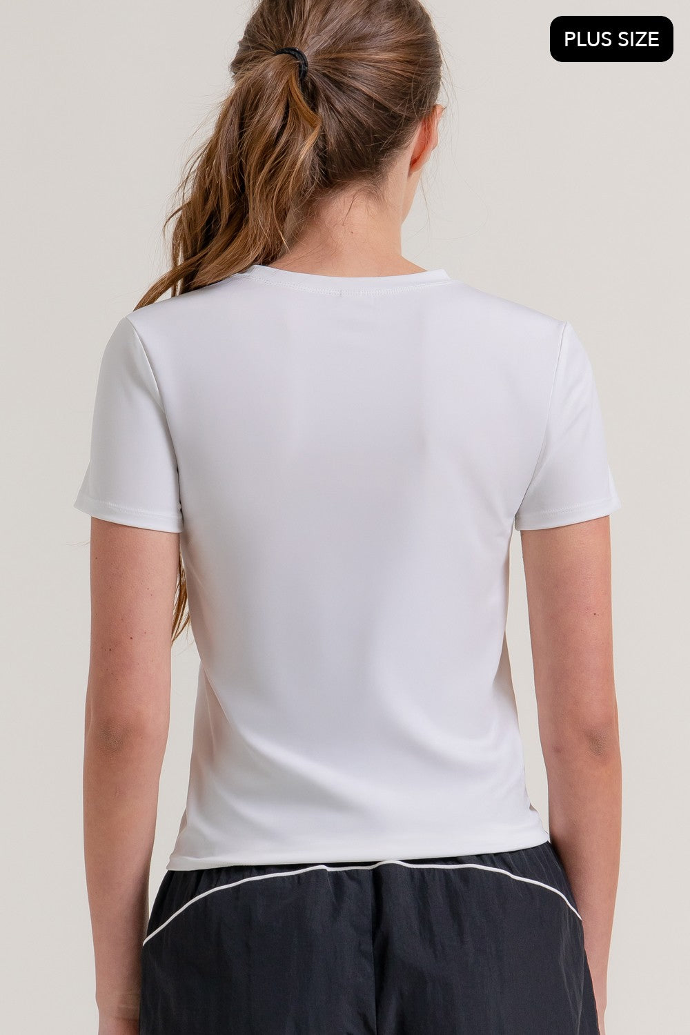 Short Sleeve Side Seam Workout Top